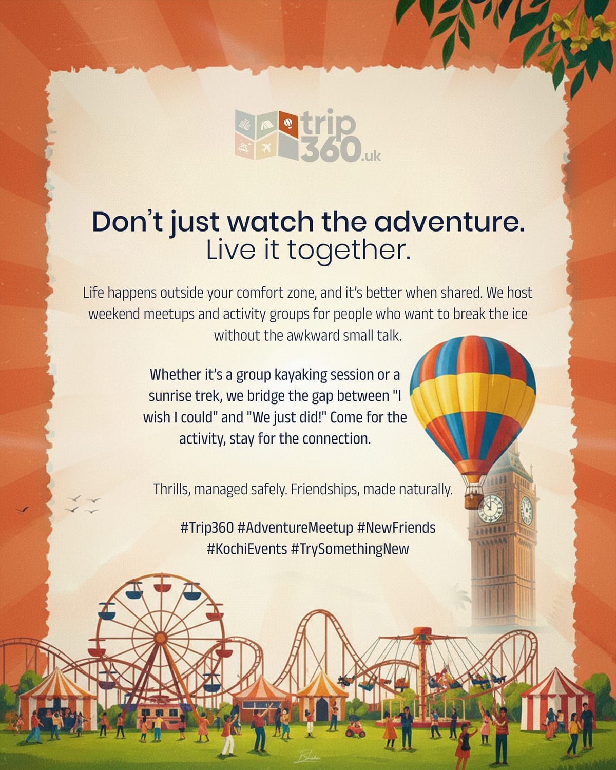 Adventure Meetups - Don't just watch the adventure. Live it together.